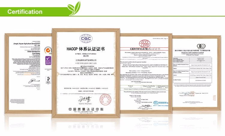 frozen French fries export certification document reference